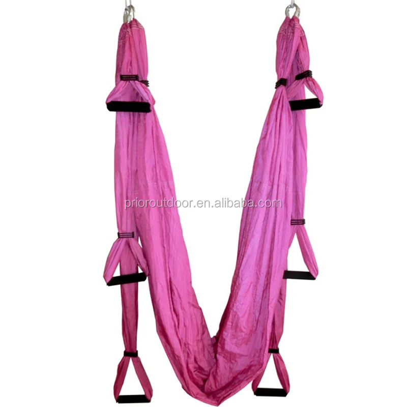 Wholesale Flying Antigravity yoga Swing, Aerial Yoga Hammock Yoga Inversion Sling Trapeze, Including 4 Carabiners 2 Daisy Chains