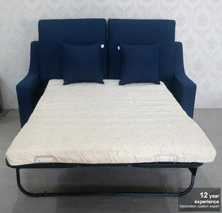 European Style Modern Fabric Sectional Folding 2 In 1 Reclining Pull