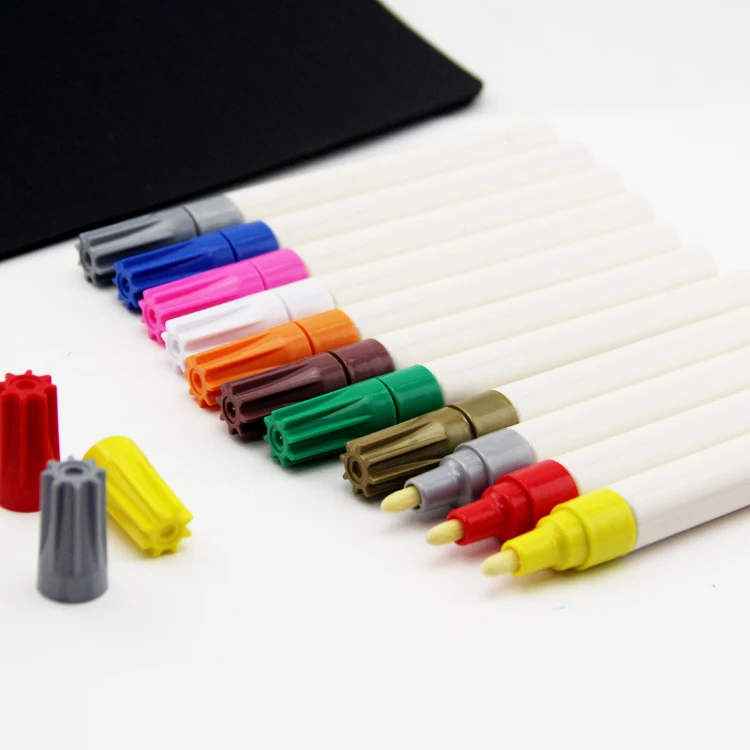 Acrylic Nib Paint Marker Pen / Pump Valve System / Metallic Marker Pen