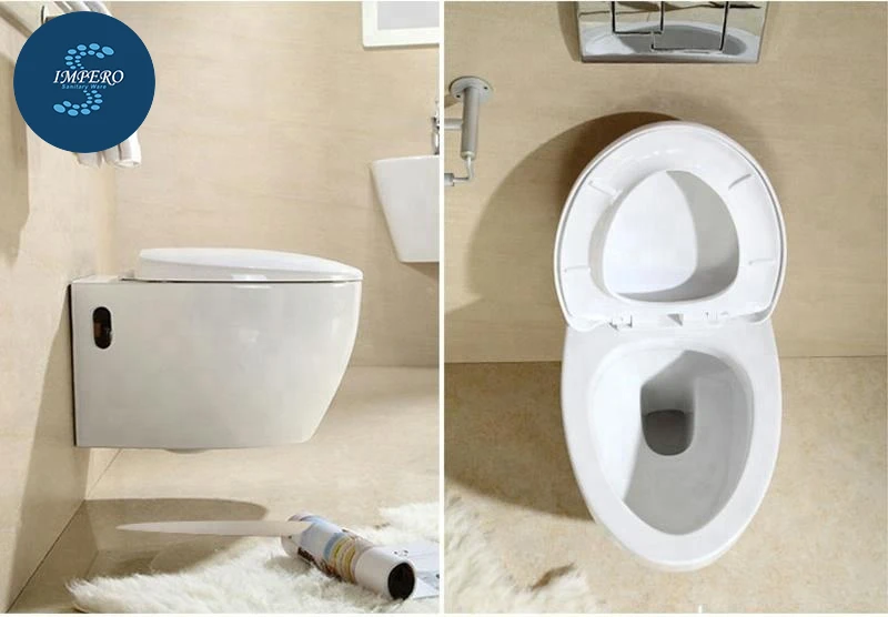 High Quality Water Closet Toilet Wall Mounted High Rise Japanese Toilet