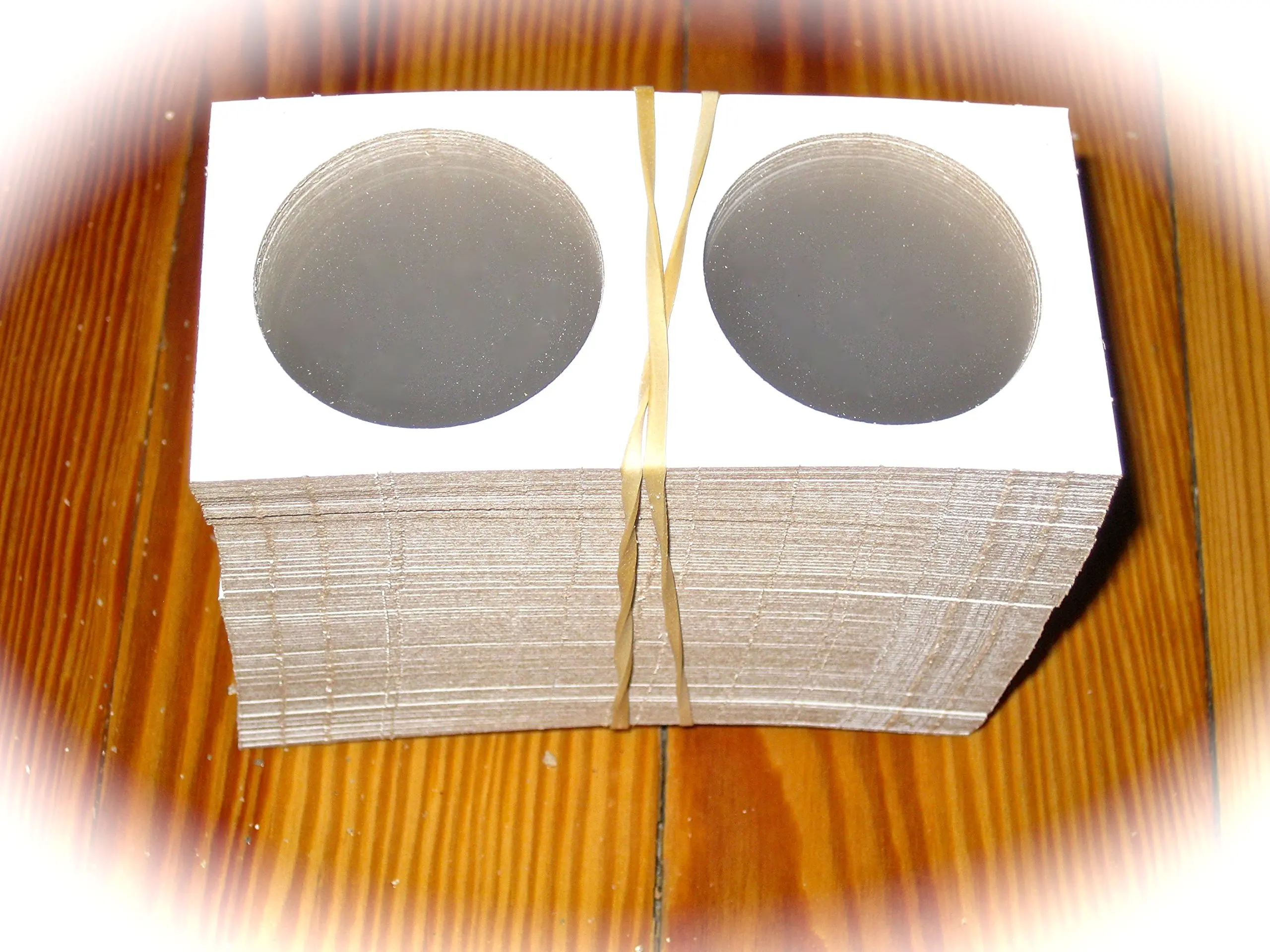 Silver Eagle Size Coin Flips holders Lot of 600 BCW 2.5 x 2.5 Cardboard Crown