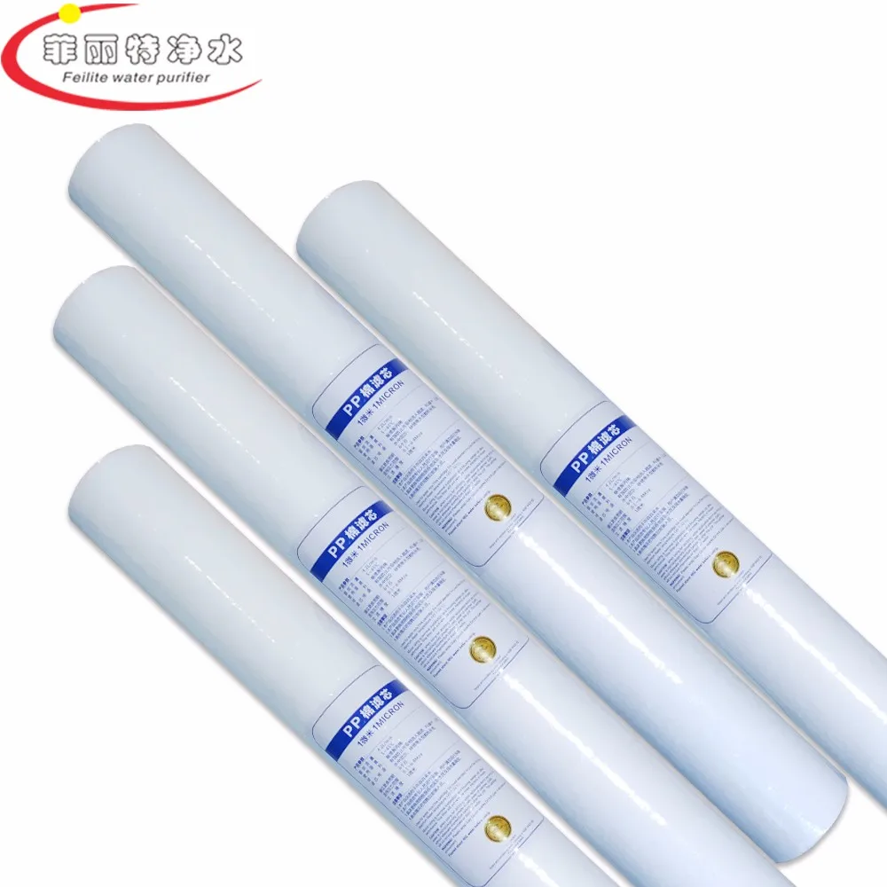 High Filtration 20 Inch Flat End Big Blue Wine Sediment Filter 100 Pp