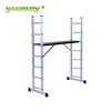 EN131 aluminum mobile beam scaffolding ladder with 160x40x194.5 Open Size