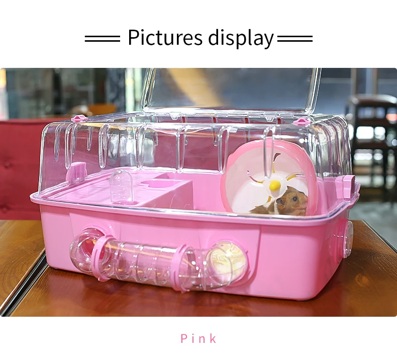 Carno Plastic Small Animal Cage With Diy Tubes Warm Hamster Cage Animal