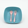 wholesale good design Fine tableware dinner dish bamboo kids plate