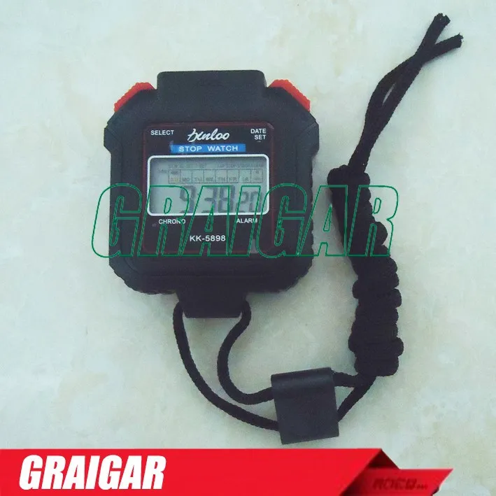 手持数字 LCD 运动秒表 KK-5898 专业计时计时器高品质