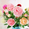 home decoration artificial flowers high quality simulation Subshrubby peony Western rose silk flower
