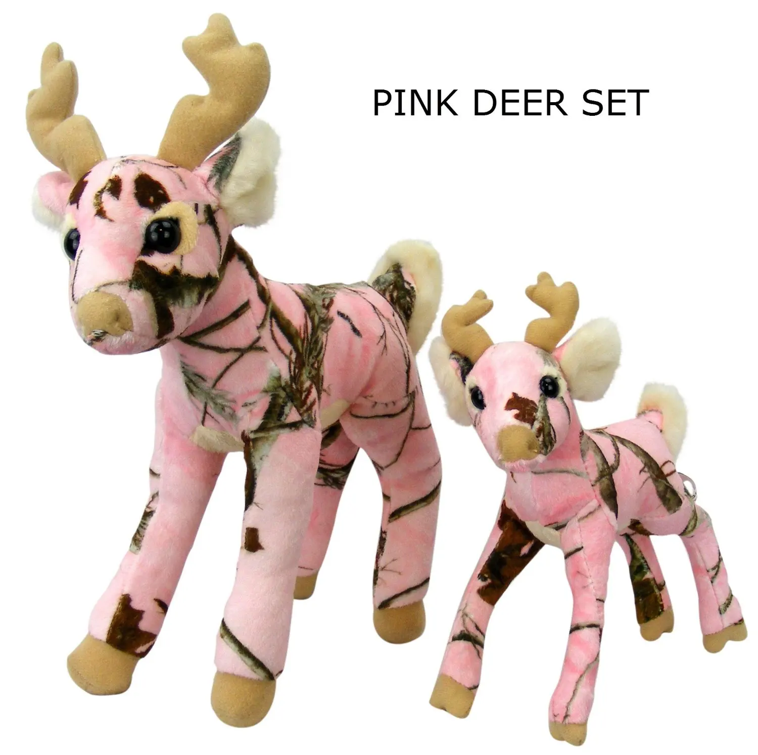 pink stuffed deer