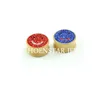 Popular Crystal Ear Plugs Earrings Body Piercing Jewelry With Smiling Face In Wood Double Flare Tunnels