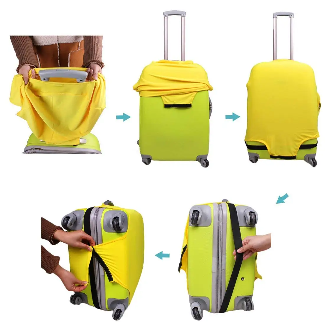 Universal Luggage Cover – Protective Suitcase Dust Cover, Trolley Case Travel Size