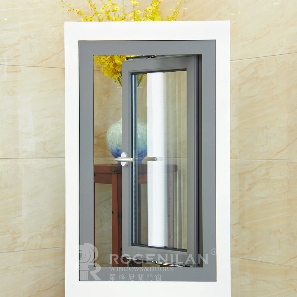 نوافذ وأبواب من الألومنيوم بطراز أوروبي من مصنع في الصين من سلسلة ROGENILAN 568