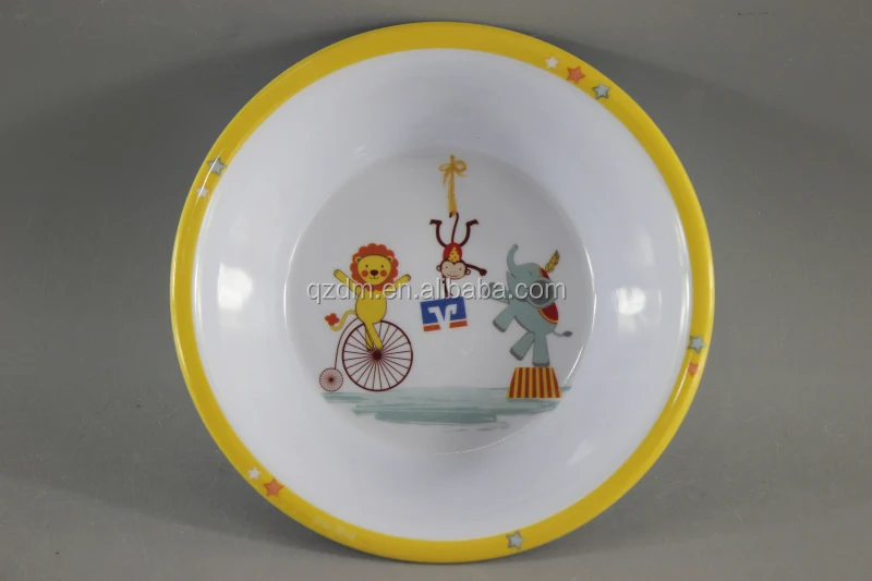6.5 inch melamine Baby bowl Plastic broadbrimmed bowl