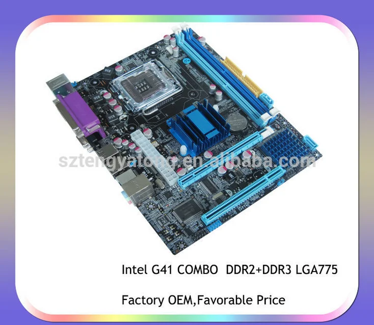 Best Price Intel G41 Combo Motherboard Lga775 Ddr2 & Ddr3 Socket 775