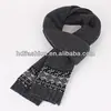 High quality fine wool scarf with snowflake pattern