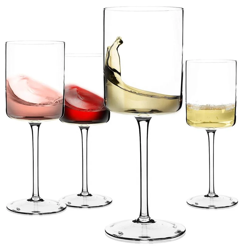 Crystal Wine Glass Stem Zero Trio White Stem Zero Trio Collection By Nude