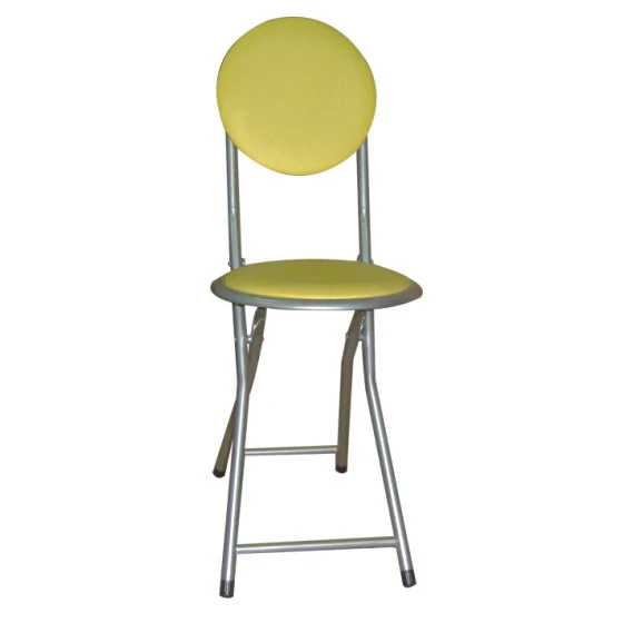 Kids Round Back Padded Metal Folding Chairs With Round Seat