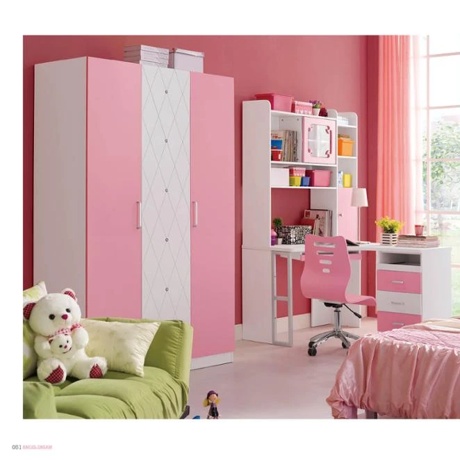 Children Furniture Cheap Corner Bedroom Wooden Baby Wardrobe