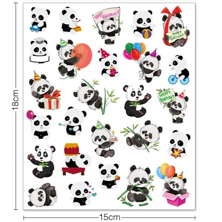Venta al por mayor calcomania panda-Compre online los mejores