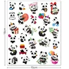 26pcs Cute Panda Stickers 3D Acrylic Wall Sticker Water Bottle sticker