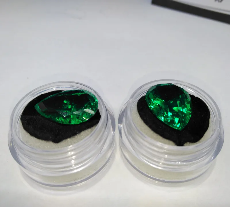 Excellent Pear Colombian Rough Hydrothermal Emerald 13x18mm Gemstone For Pendant Buy Pear