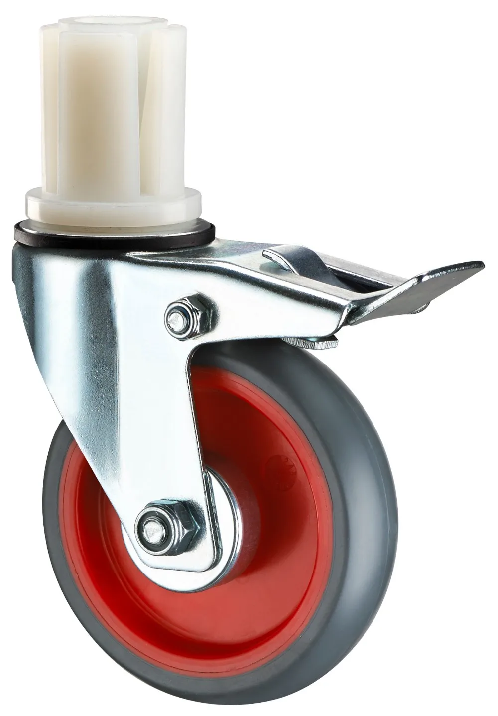 Heavy Duty 8 Inch Iron Core Rubber Tire Swivel Locking Caster Wheel For Scaffolding Buy 8 Inch