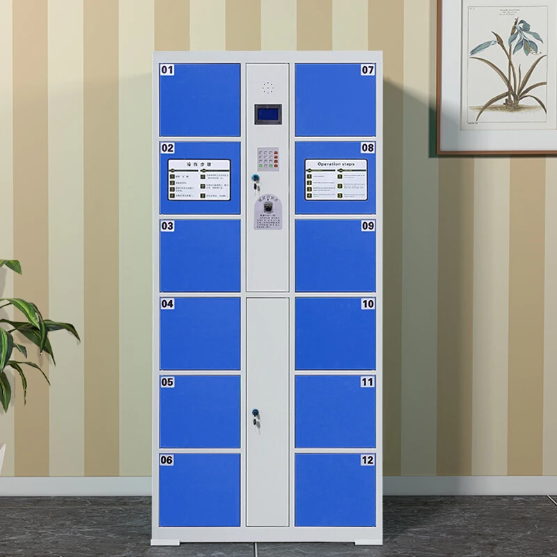 high quality fingerprint smart metal deliver locker cabinet for gym