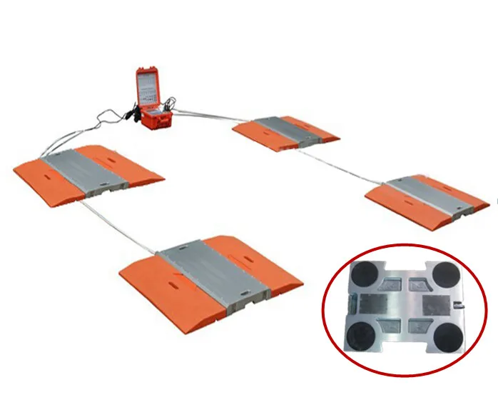 Wireless Portable Wheel Axle Loader Scales Truck Axle Scales For Sale