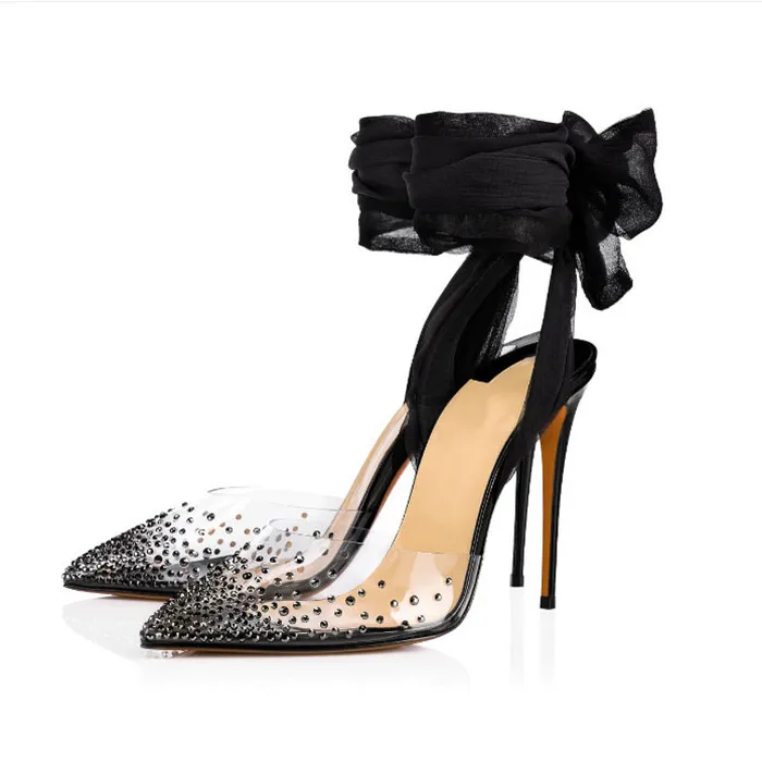 clear womens dress shoes