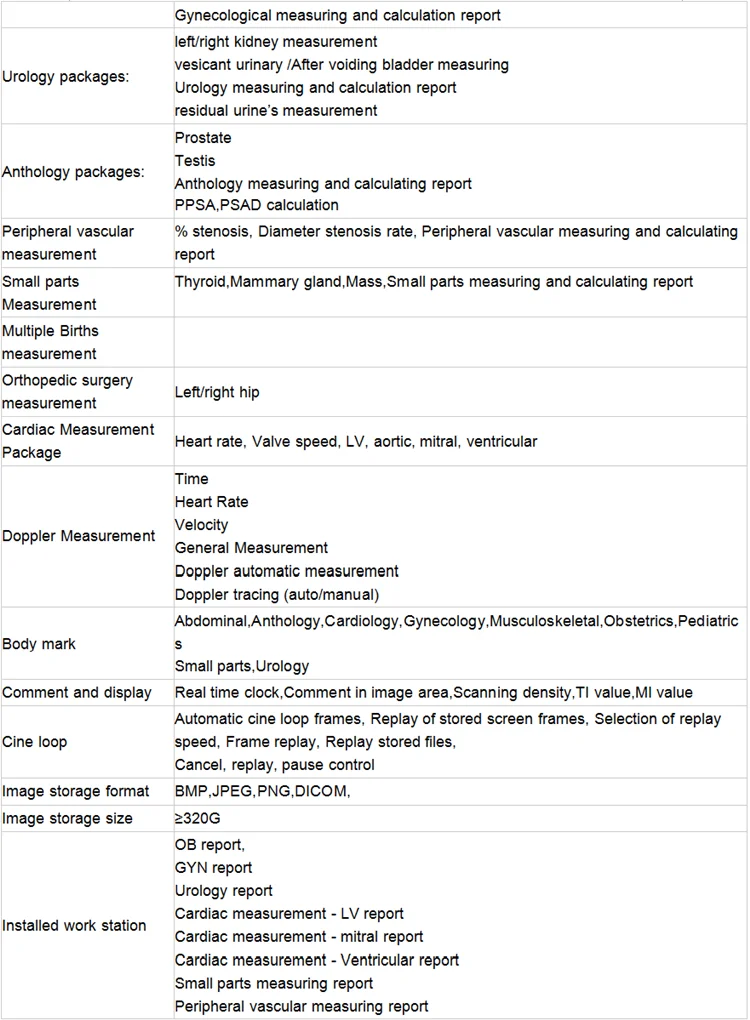 Portable medical equipment mobile computer ultrasound machine with all kinds of probe in hosital