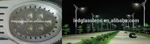 High quality led tunnel led light antiglare optical glass lens for projector led lighting