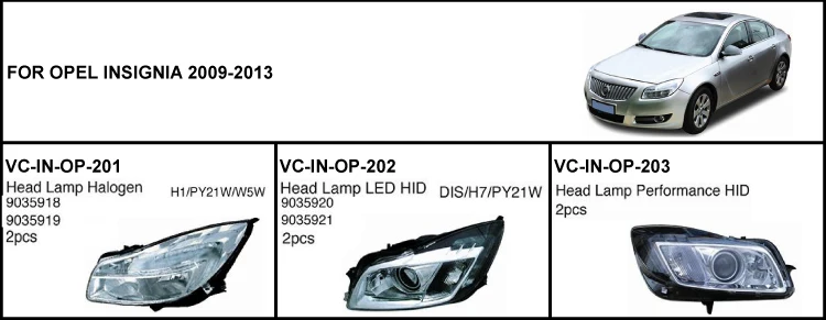 For Opel Insignia 2009 2013 Auto Car Head Lamp Led Hid Buy Product On Alibaba Com 