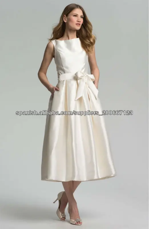 vestidos de boda cortos de color libre color champagne-vestidos de