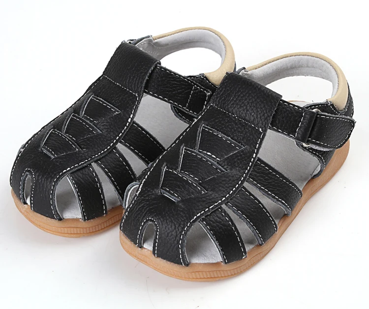 Sandq Toddler Boys Children Leather Plain Sandals - Buy Children's ...