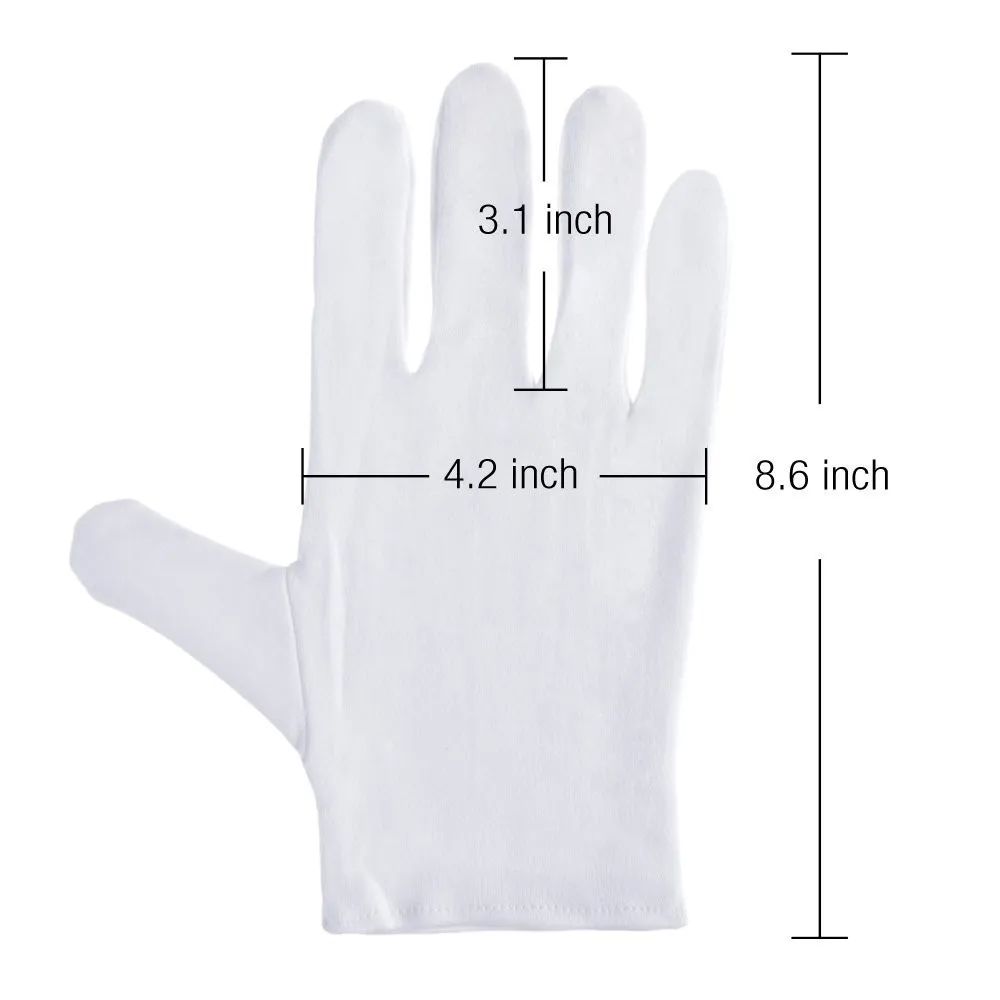 Premium Cotton Cleaning Dusting Gloves,White Cotton Gloves For ...