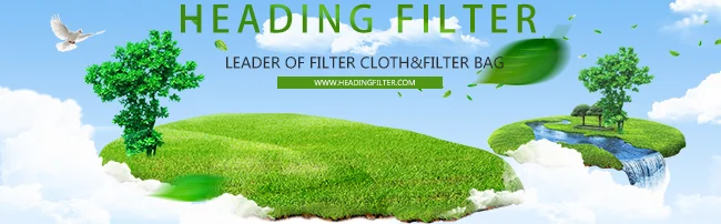 Heading Filter PPS ptfe membrane non woven needle punched filter felt