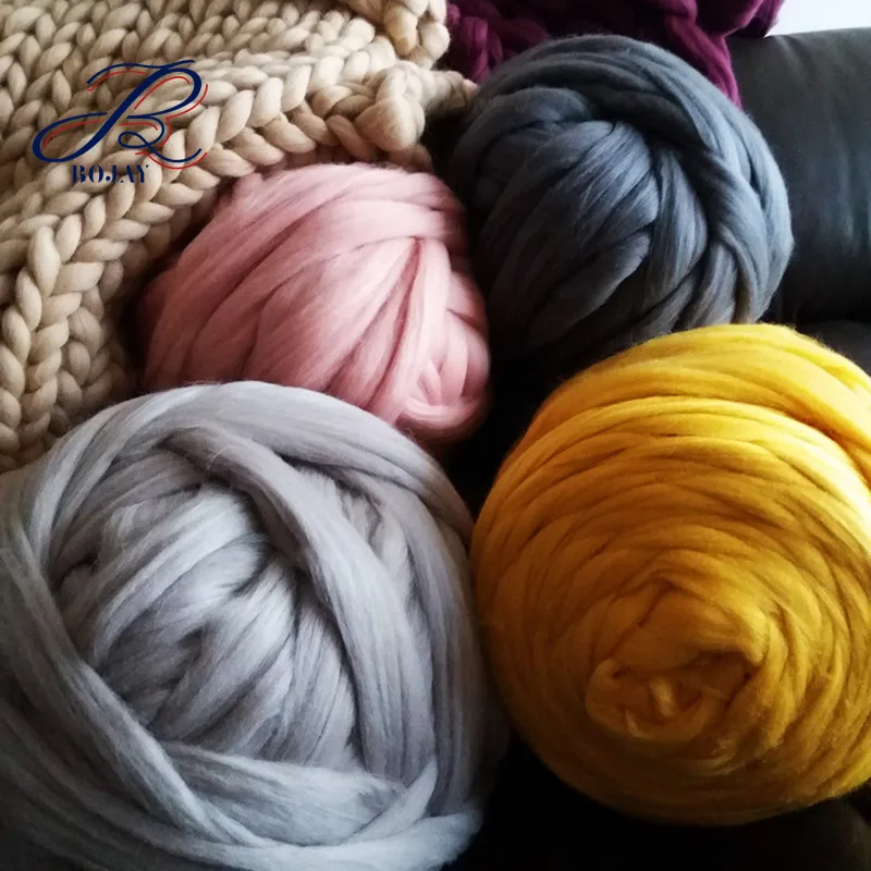 66s Merino Wool Yarn Super Chunky Hand Knitting Yarn Baby Warming