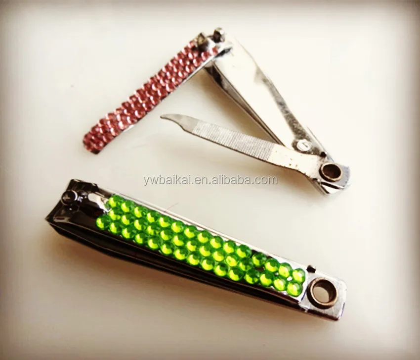 Mini Diamond Nail Clipper With Bling Rhinestone For Promotion Buy