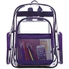 Heavy Duty Clear Transparent PVC Multi-pockets School Backpack/ Outdoor Backpack