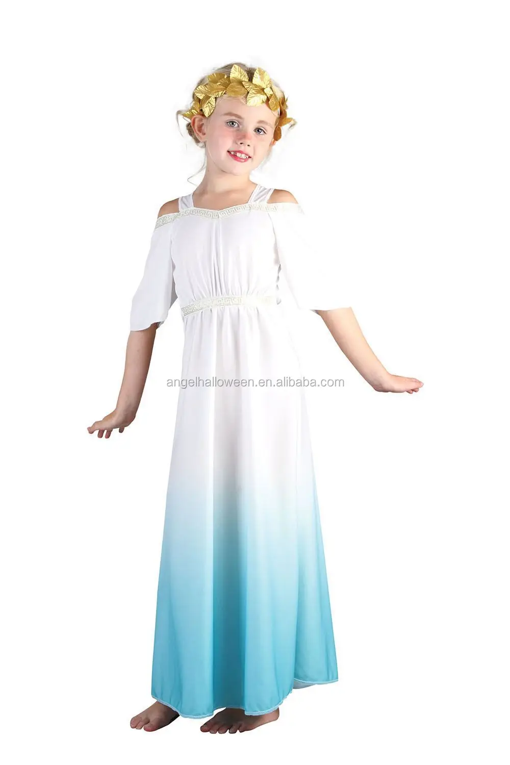 Child Girls Roman Princess Fancy Dress Costume