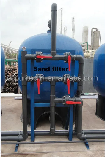 water filter water treatment plant with sand filter and carbon filter softener