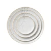 FDA Disposable Stocked Glass Bamboo Charger Plates Wholesale Dinner Set