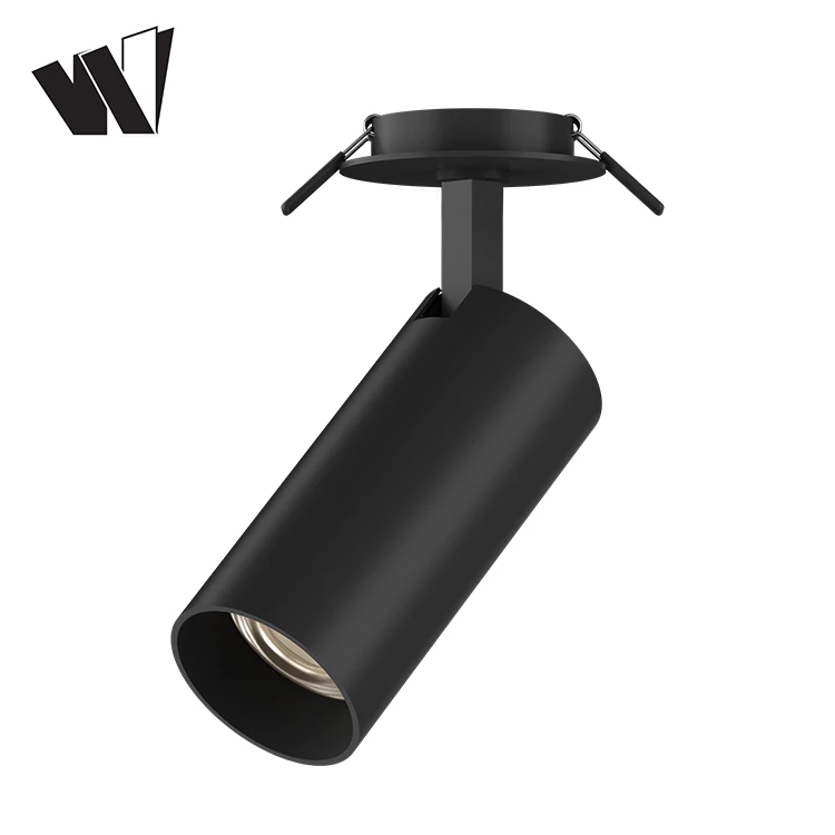 Decorative black waterproof COB 3w 6w 12w 20w 25w 30w 35w indoor dimmable led spotlight fixture