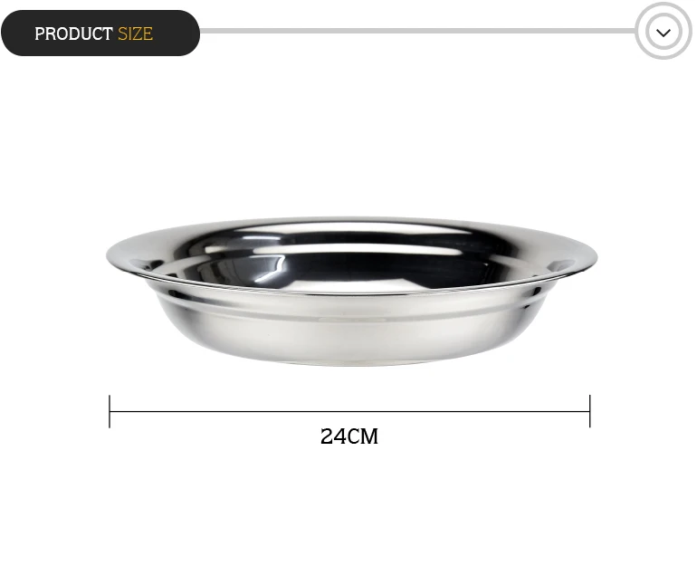 Tableware Container Food Stainless Steel Dinner Plate For Sale - Buy ...