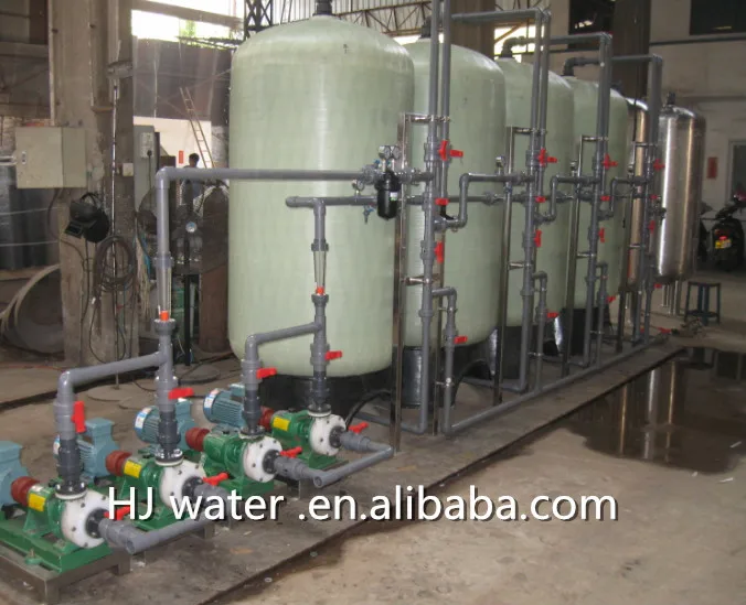 3t/h Stainless Steel Water Treatment With Frp Storage Water Tank Hj ...