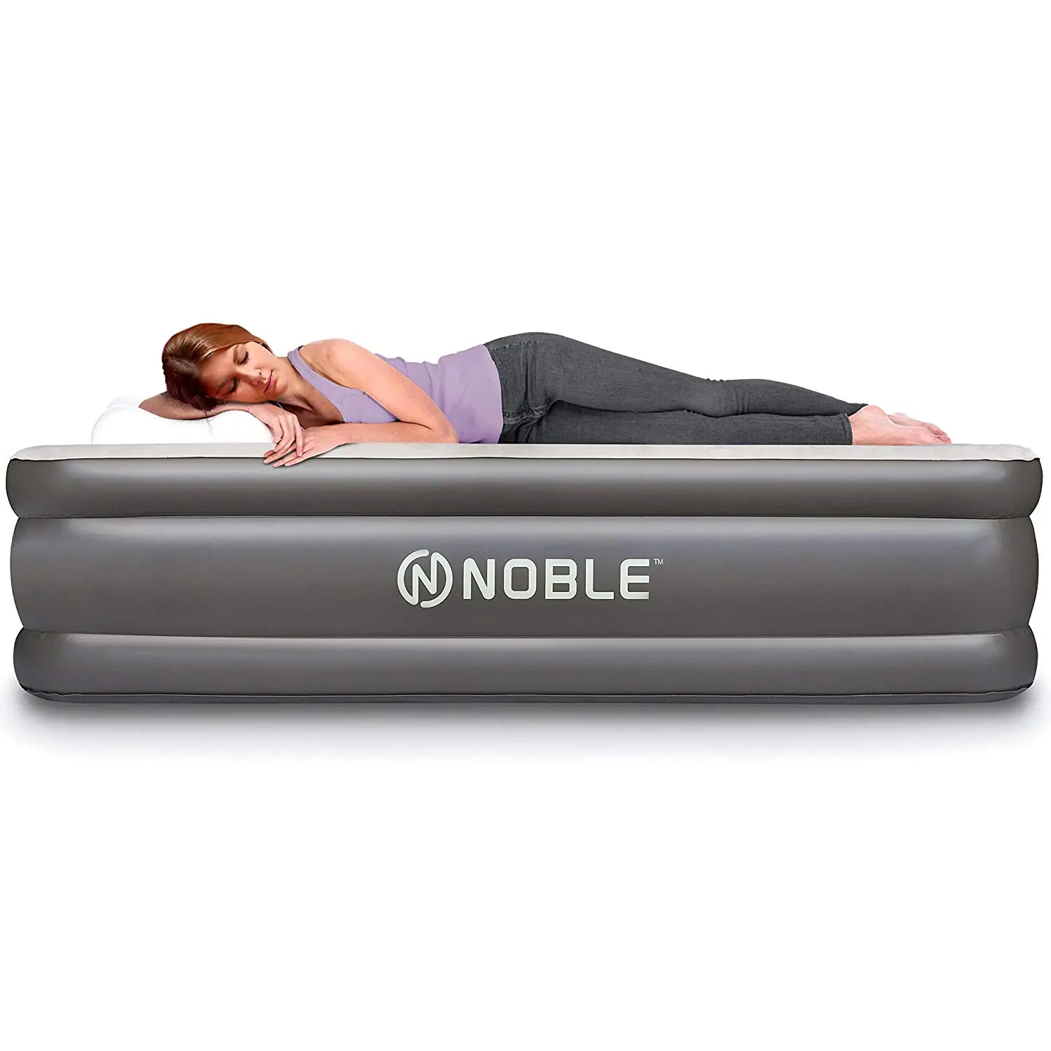 Noble QUEEN SIZE Comfort DOUBLE HIGH Raised Air Mattress - Top Inflatable.....