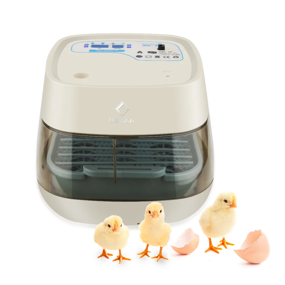 Digital temperature control 16 chicken egg incubator