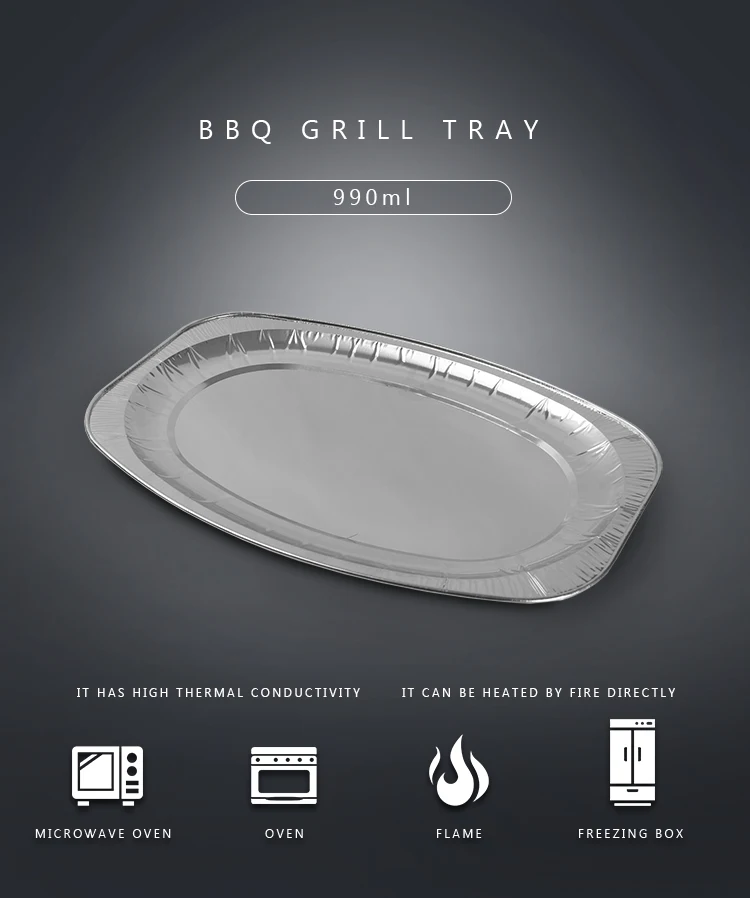 disposable one-time baking aluminum food foil pan