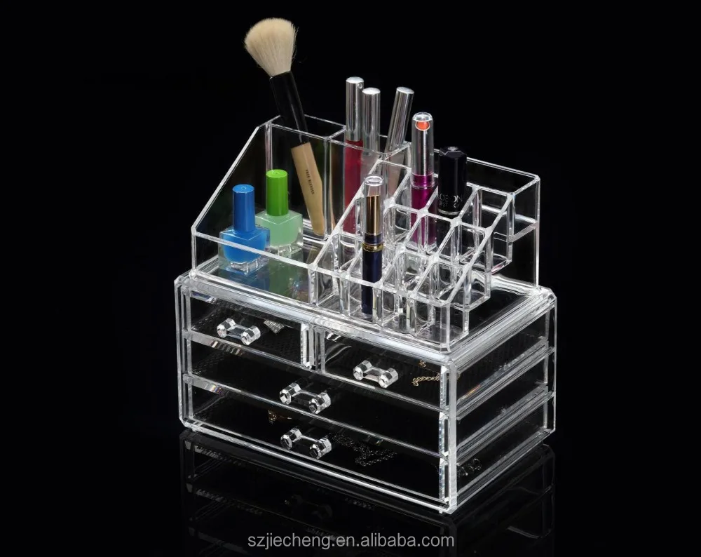Wholesale Storage Cosmetic Acrylic Box Custom Acrylic Makeup