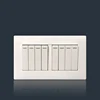 new design146 size 8 gang wall switch white pc material