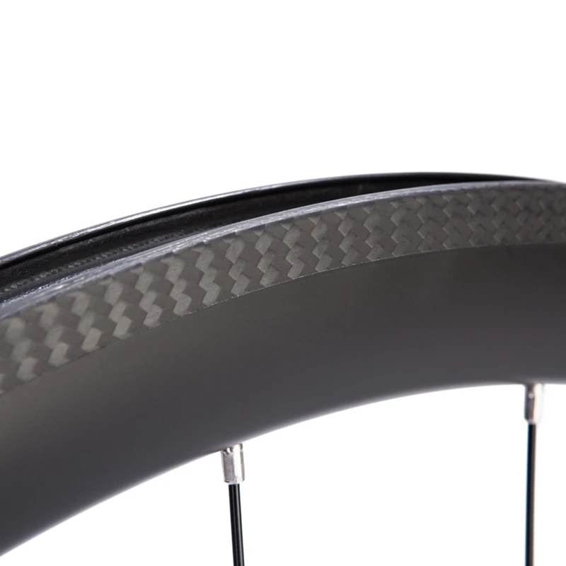 Bike Carbon Fiber Road Wheelset Clincher Wheels 50mm Depth 700c Road